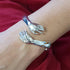 Goth Hand Hug Bracelet For Women Men Cuff Bangle Adjustable Lover Couple Bracelets - ROUTINE FASHION
